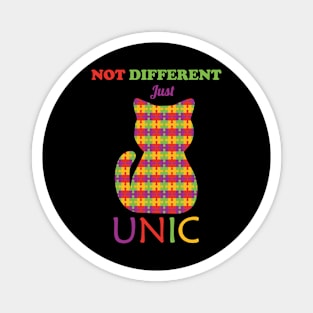 Cat not different just unic Magnet